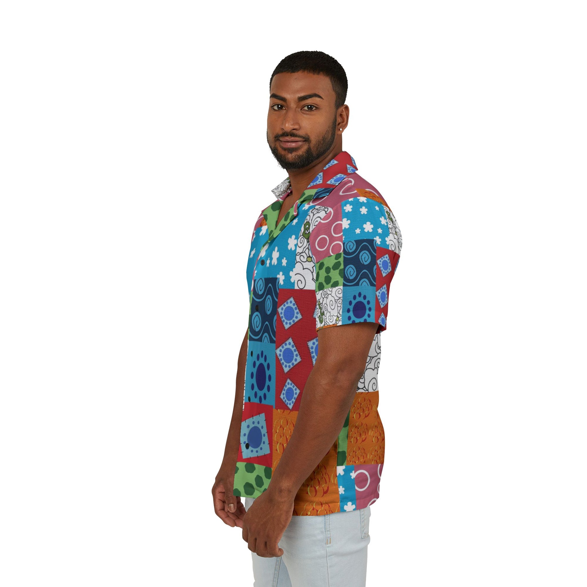 Wano pattern Hawaiian shirt