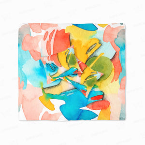 Abstract Watercolor Dream Space Brushed Duvet Cover Bedding