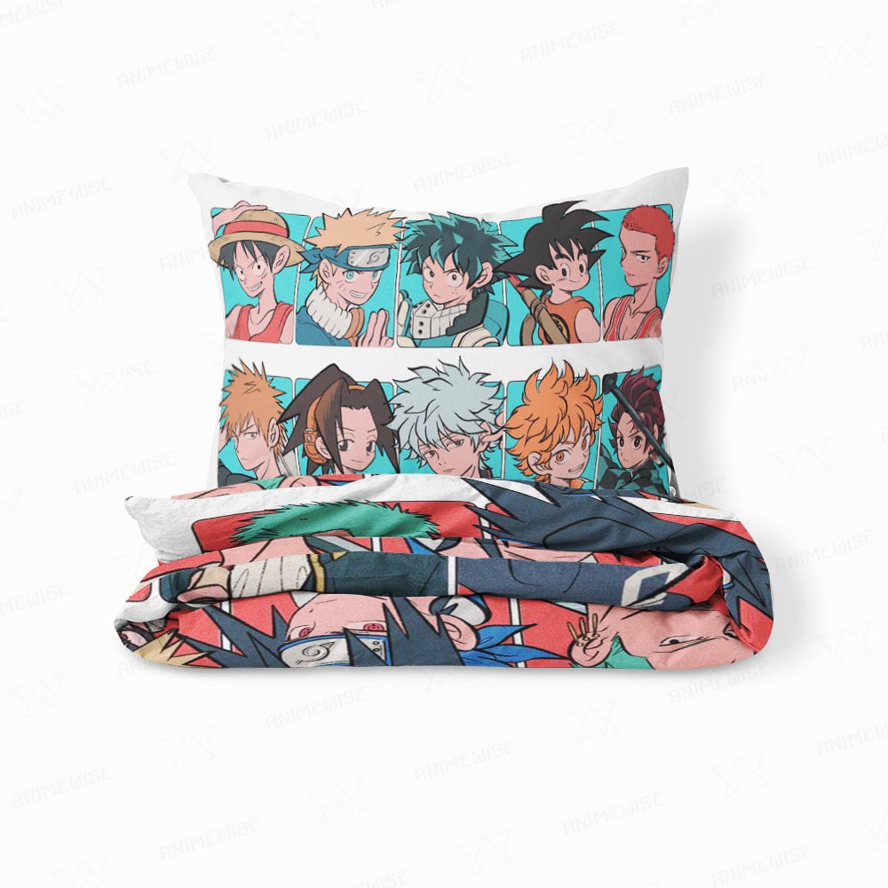 All Anime Legends Crossover Anime Duvet Cover set Bedding