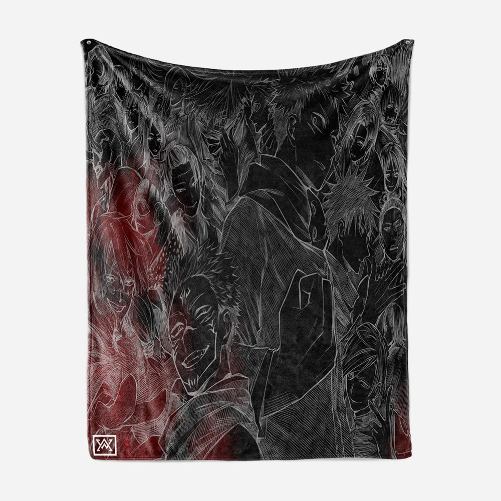 All Curse Sketch Fleece Throw Blanket