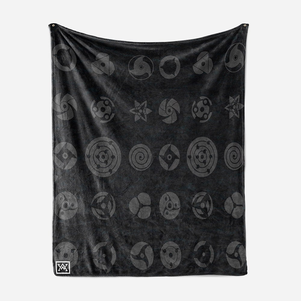 Anime Shinobi Eyes All Over Brushed Fleece Blanket