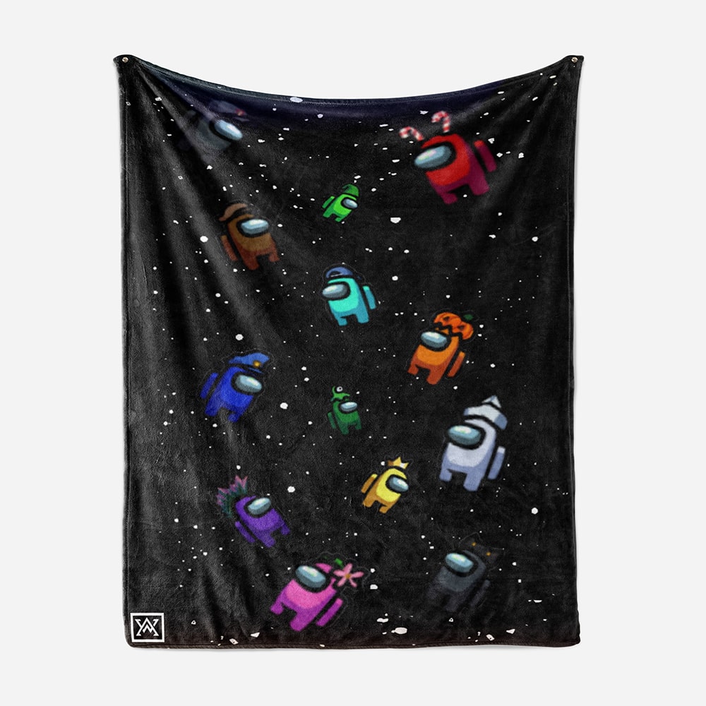 Gaming Spaceship Blend Plush Fleece Blanket