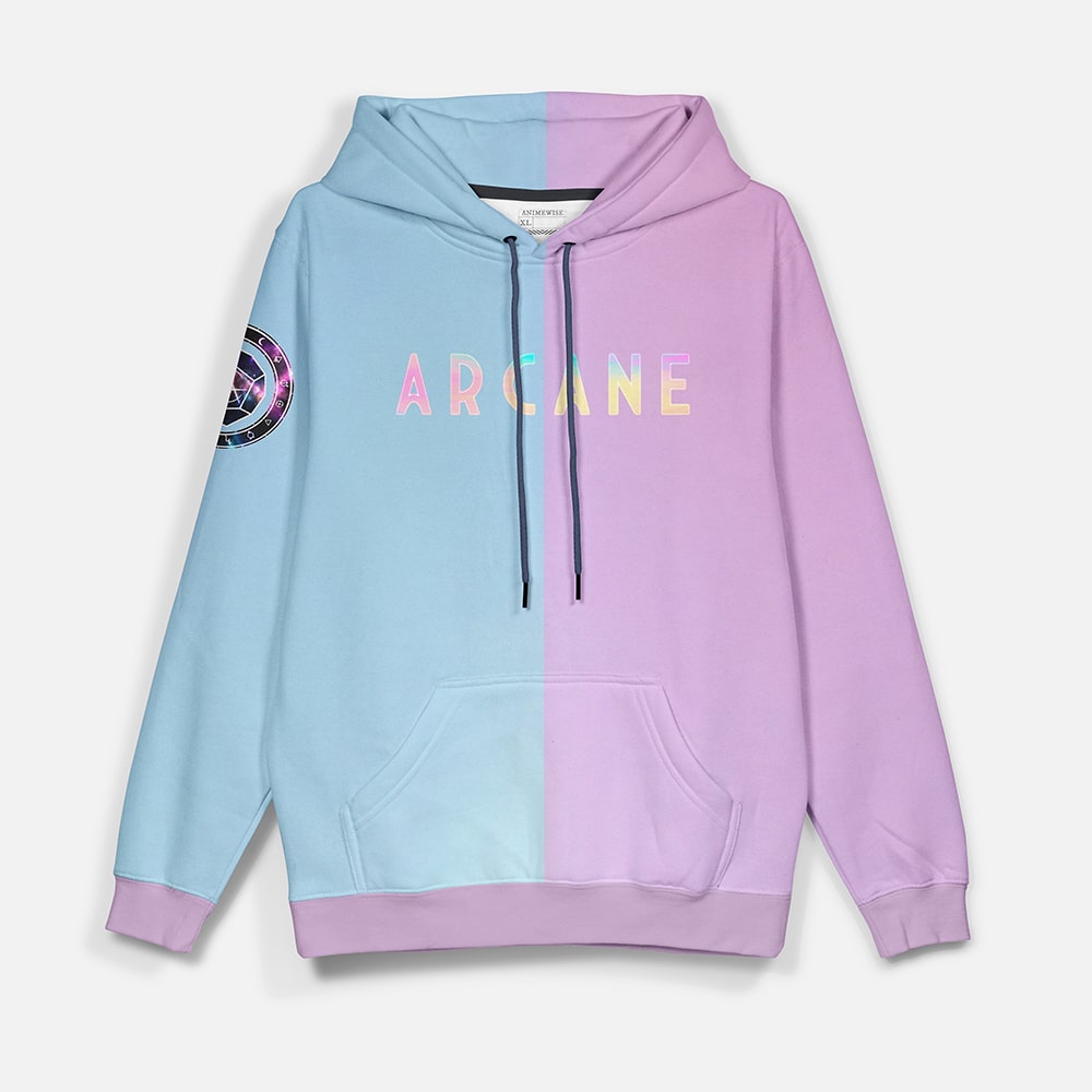 Jinx Color Overlap Pullover Hoodie