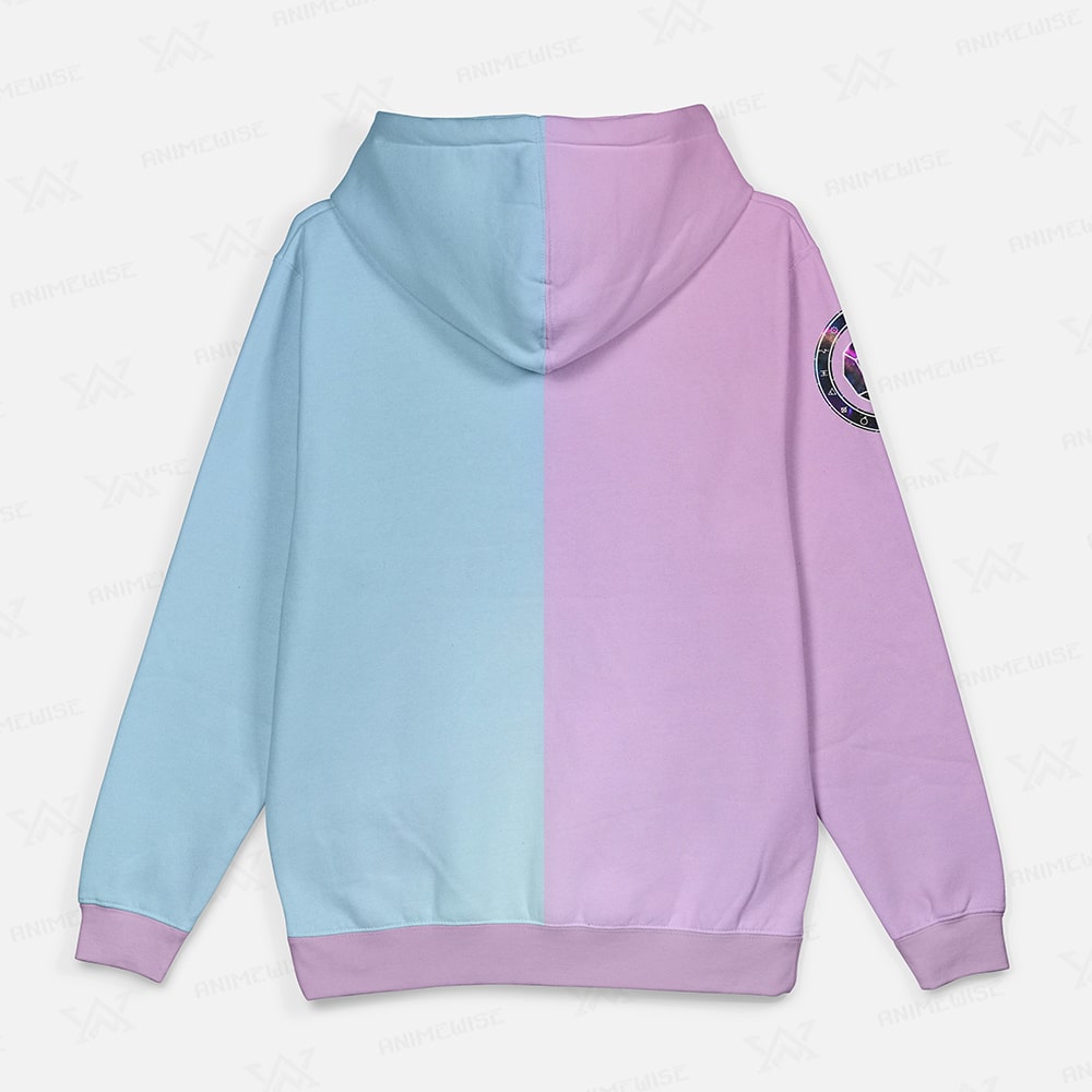 Jinx Color Overlap Pullover Hoodie