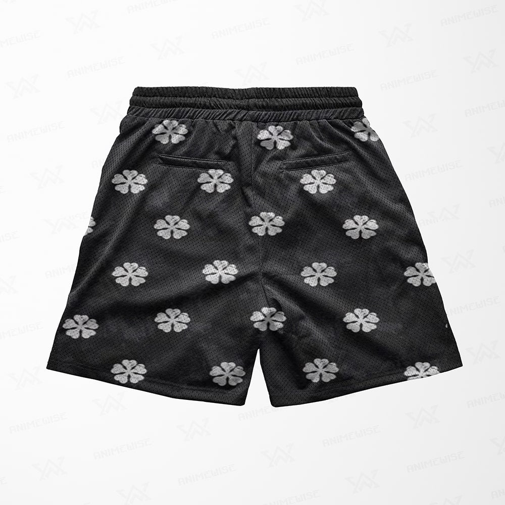 Clover Emblems All Over Mesh shorts