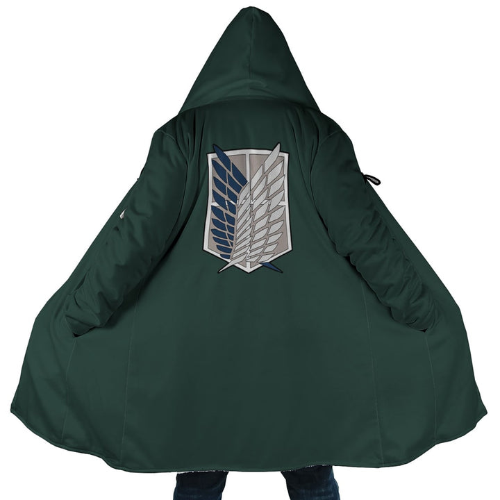 Scouting Legion Emblem Brushed Hooded Cloak Coat