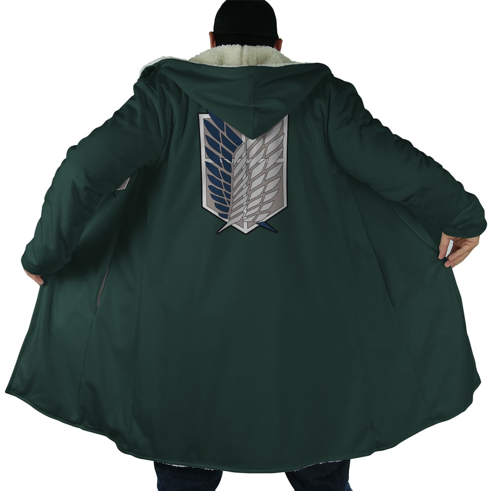 Scouting Legion Emblem Brushed Hooded Cloak Coat