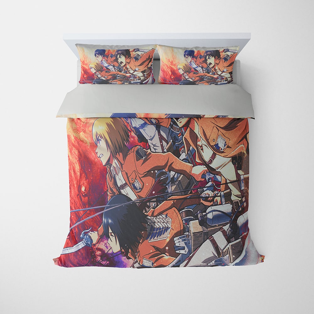 Survey Corp Attack Comforter Set