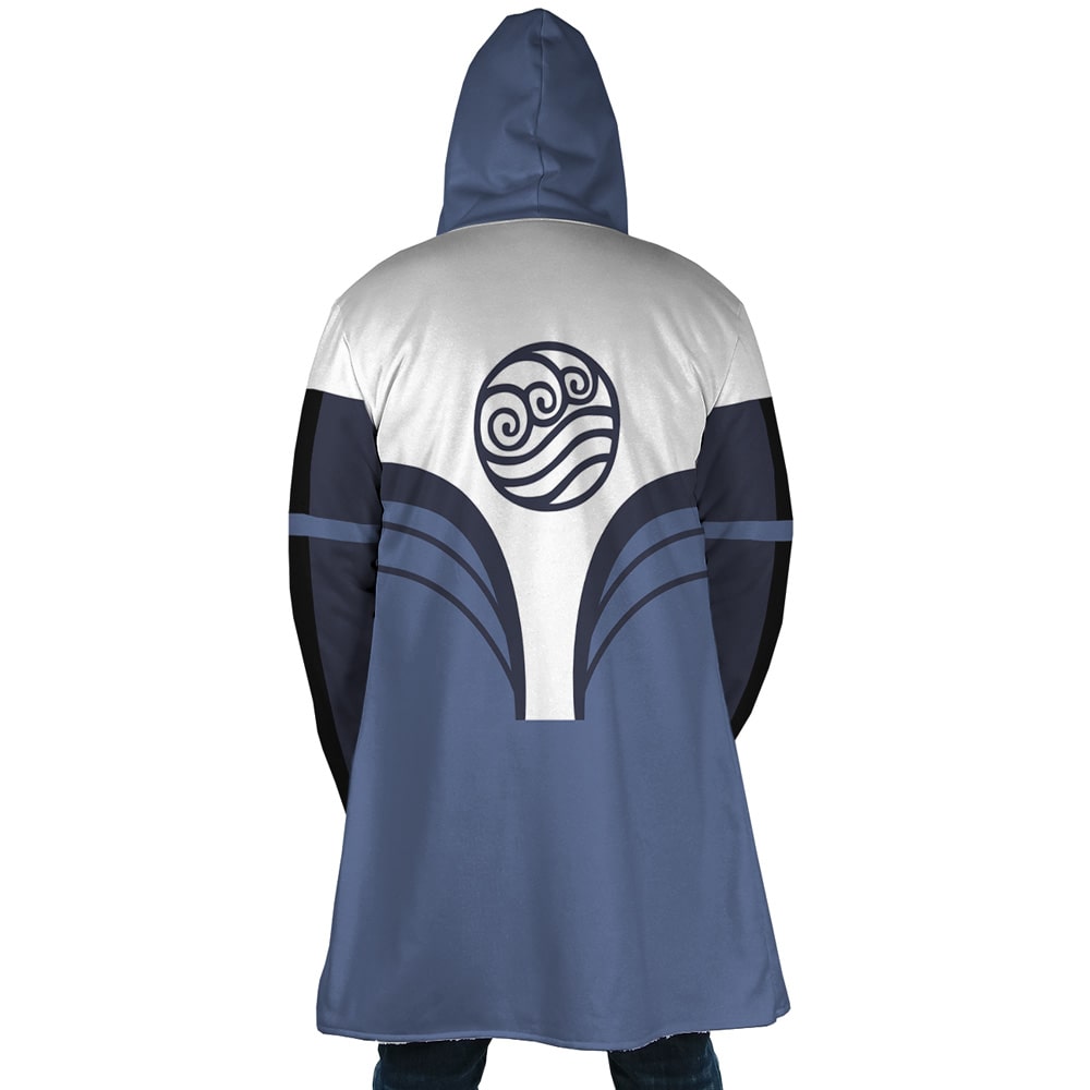 Water Tribe Emblem Hooded Cloak Coat