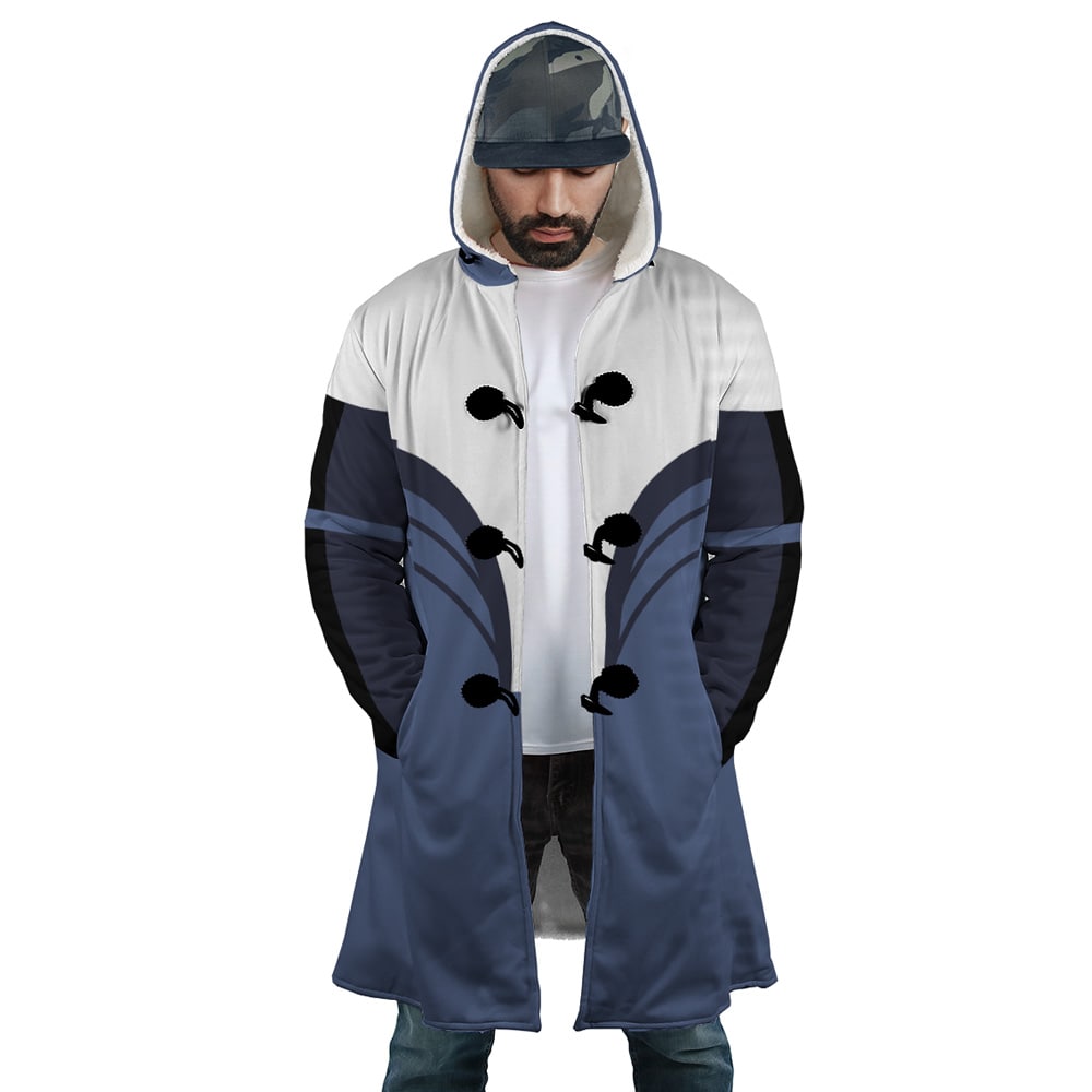 Water Tribe Emblem Fleece Hooded Cloak Coat