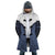 Water Tribe Emblem Fleece Hooded Cloak Coat