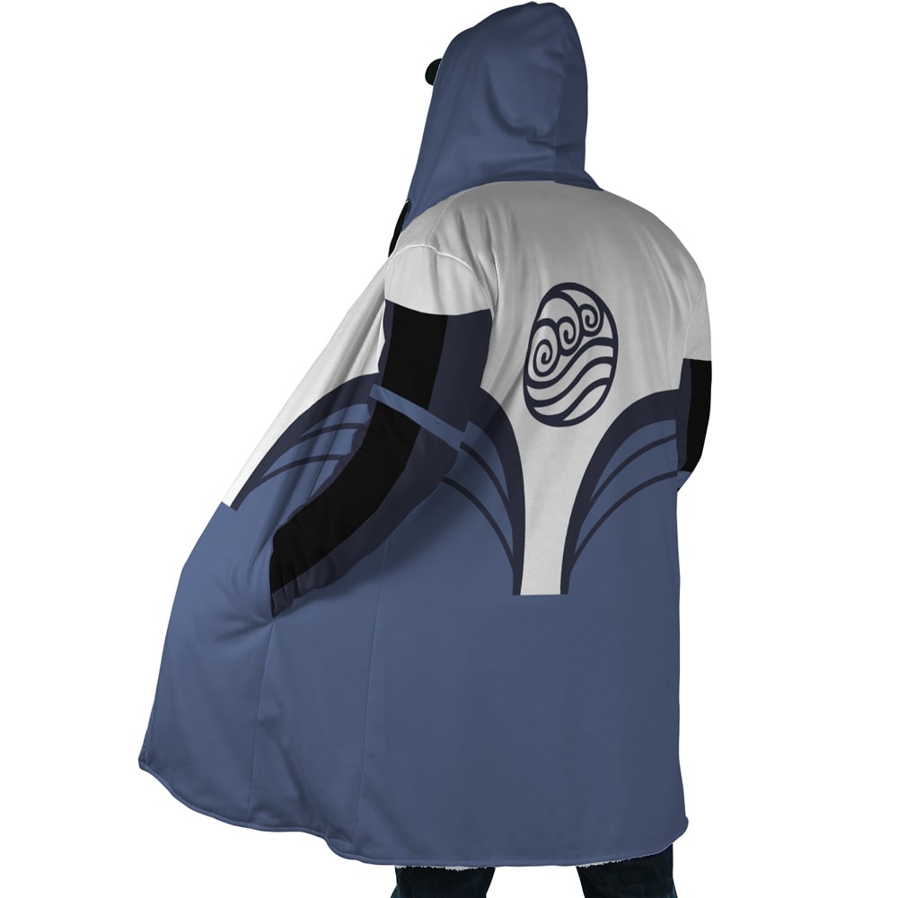 Water Tribe Emblem Hooded Cloak Coat