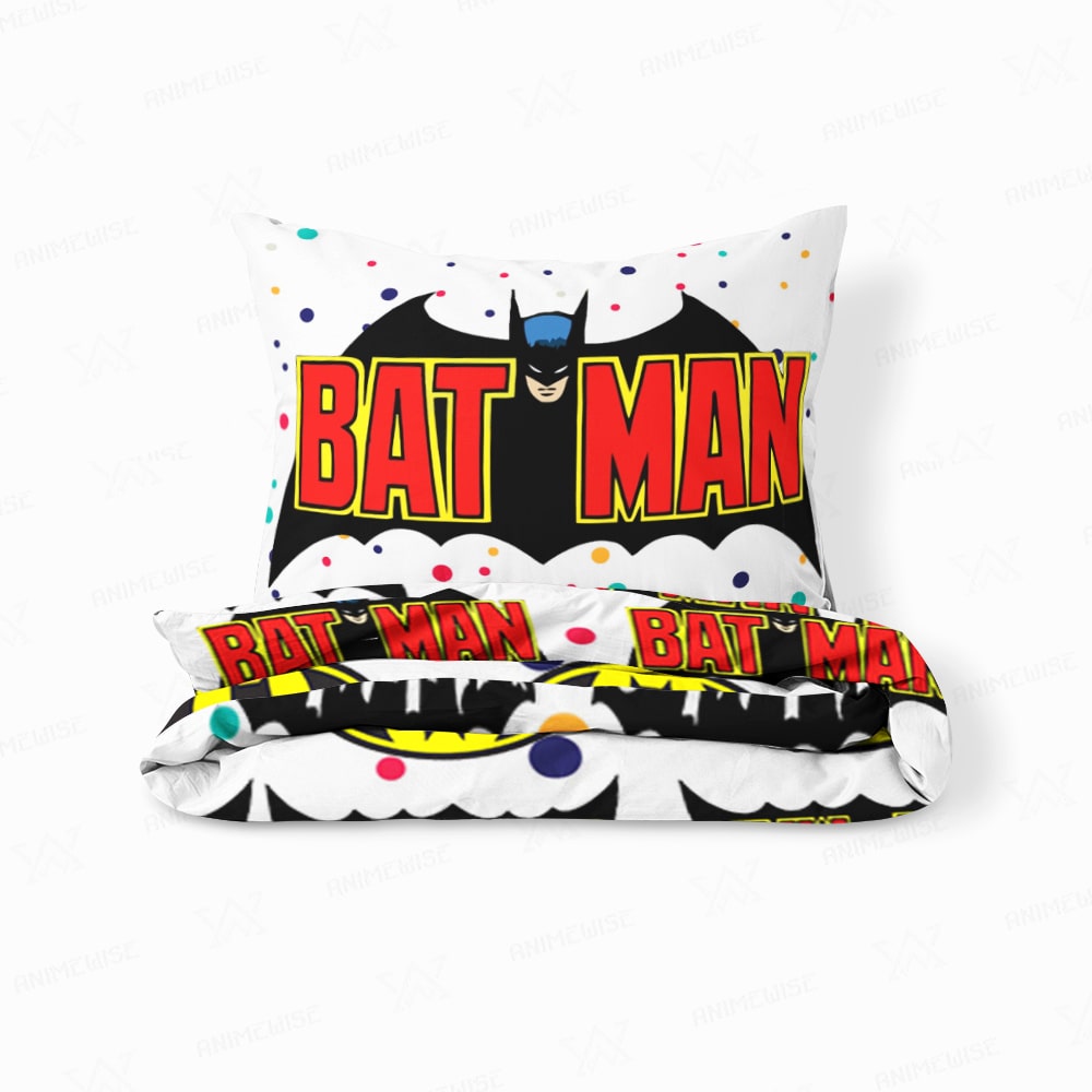 Comic Emblems All Over Brushed Duvet Cover set