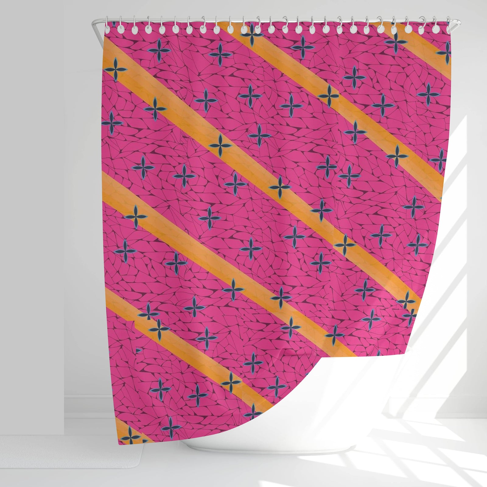 Blood Demon Art Pattern Shower Curtains