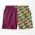 Water Pillar Pattern Swim Shorts