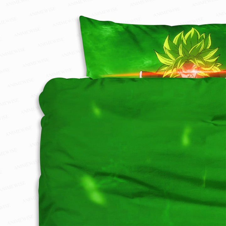 Green Saiyan Universe Blend Duvet Cover Set Bedding