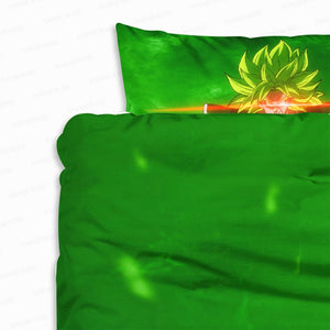 Green Saiyan Universe Blend Comforter Set Bedding
