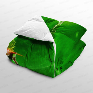Green Saiyan Universe Blend Comforter Set Bedding