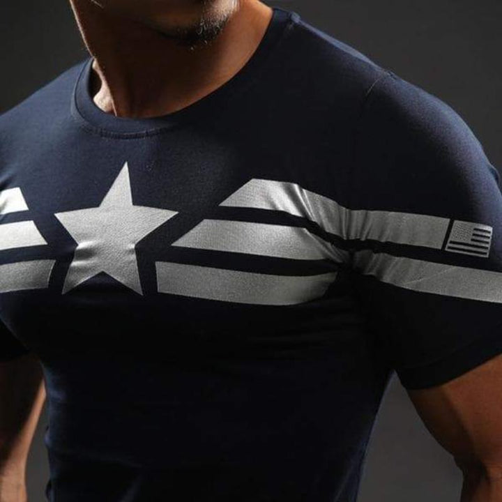 Captain America Tee: 3D Printed Modern Captain America T-Shirts - Anime Wise