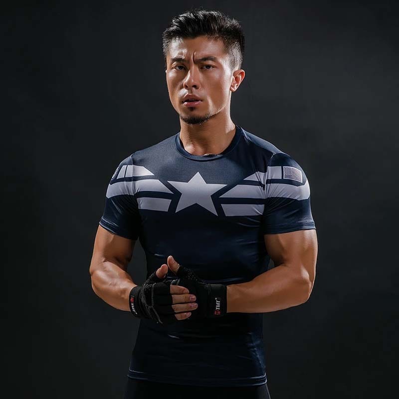 Captain America Tee: 3D Printed Modern Captain America T-Shirts