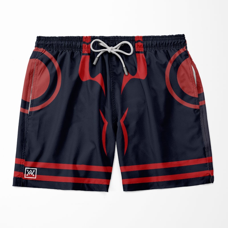 Curse King Pattern Board Shorts