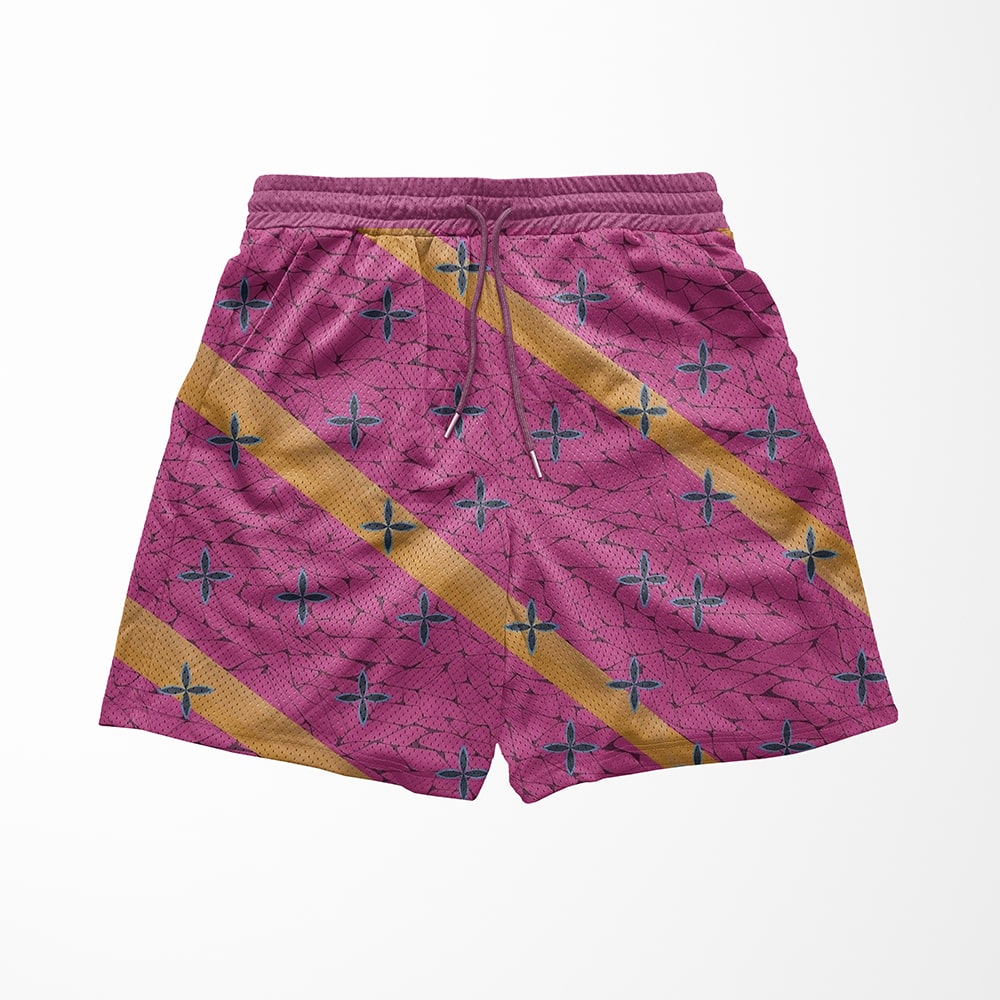 Blood Demon Art Pattern Mesh shorts