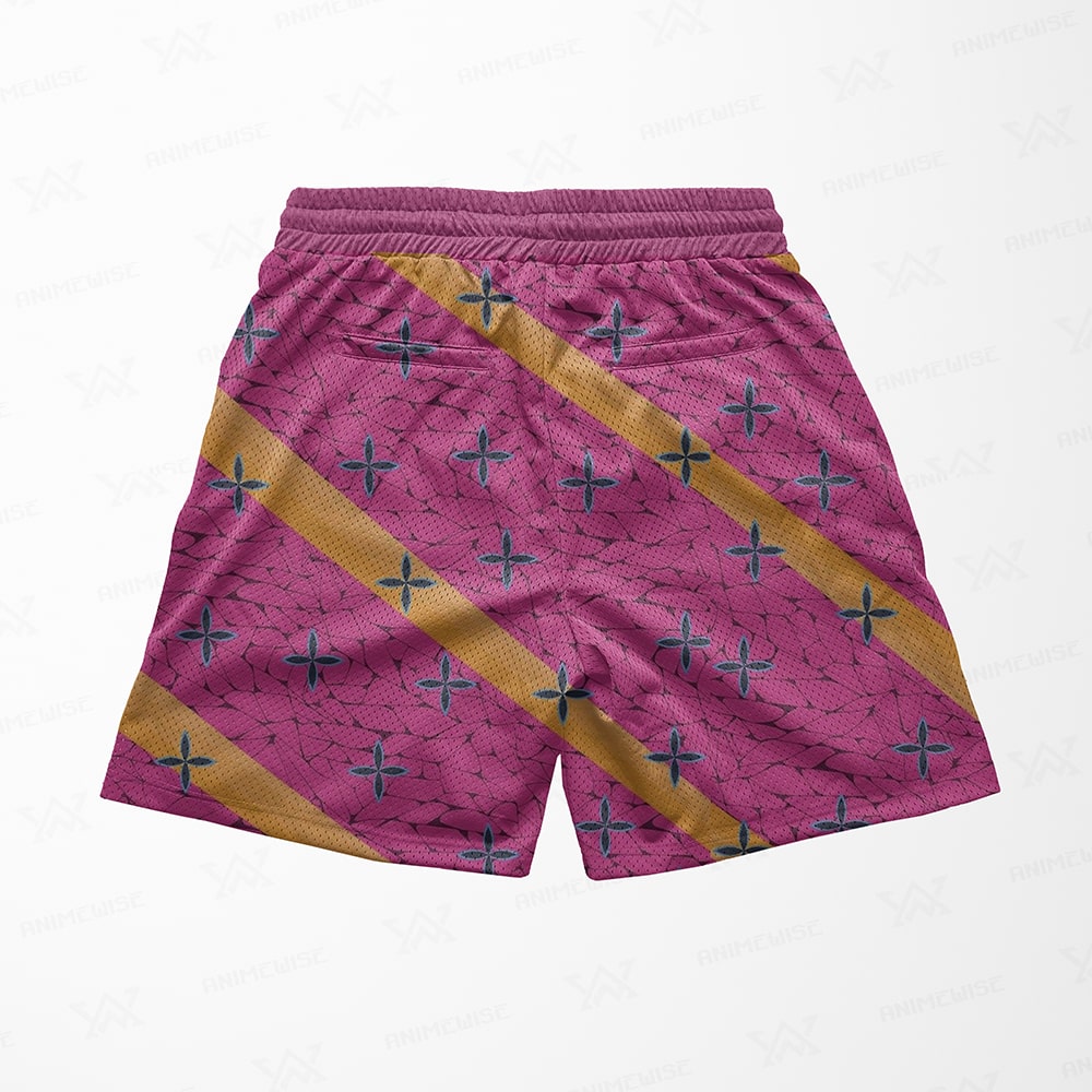 Blood Demon Art Pattern Mesh shorts