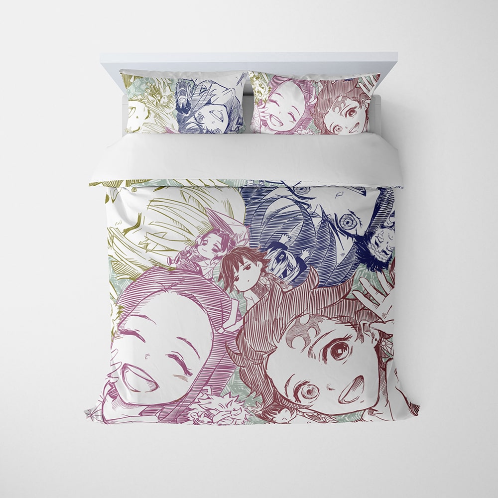 Demon Corp Sketch Anime Bedding