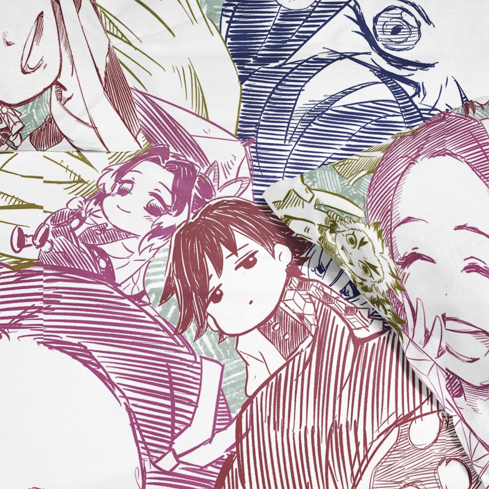 Demon Corp Sketch Duvet Cover Set Bedding