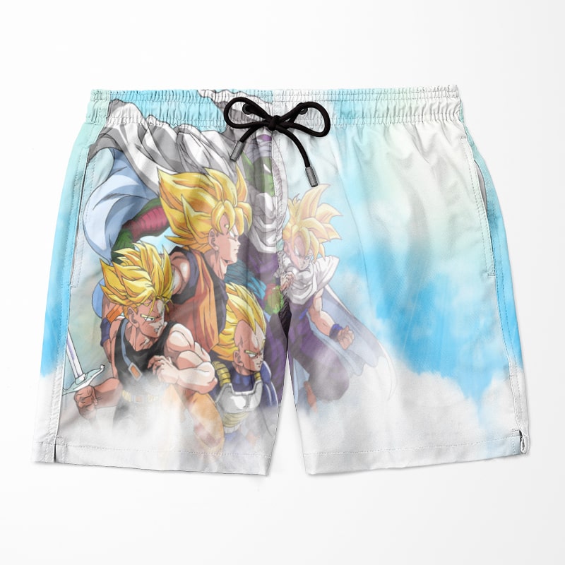 Team Saiyan Goku Double Brushed Dragon Ball Classic Shorts