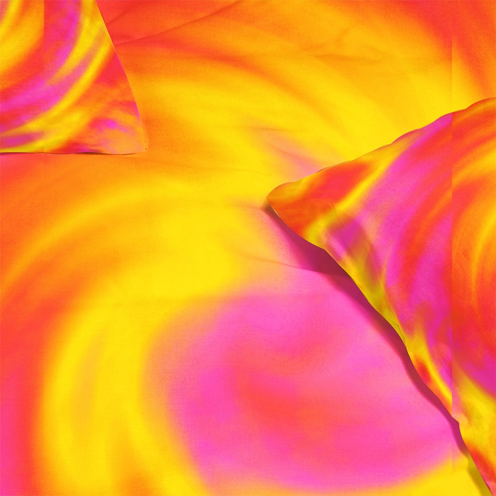 Duvet Cover Set - Tie-Dye Cool Color Glow Whirlpool