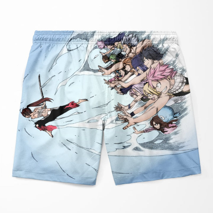 Fairy Tail Erza Scarlet Power Up Clouds Shorts