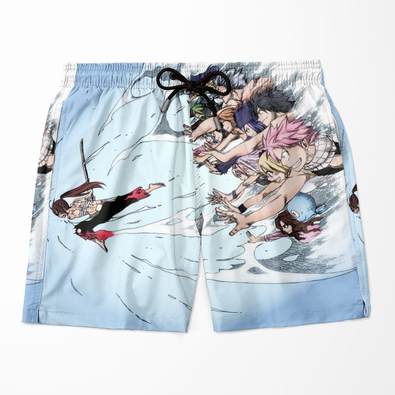 Fairy Tail Erza Scarlet Power Up Clouds Shorts