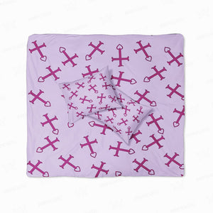 Erza Cross Heart Fusion Pattern Duvet Cover Bedding