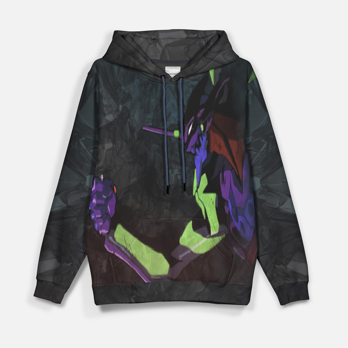 Evangelion Mecha Anime Genesis Unit 01 Pullover Hoodie