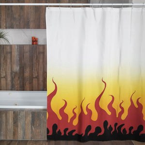 Flame Pillar Demon Corp Pattern Shower Curtains