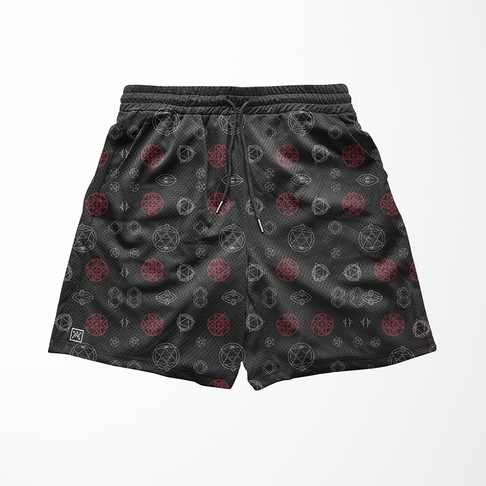 Alchemist Patterns All Over Print Mesh shorts