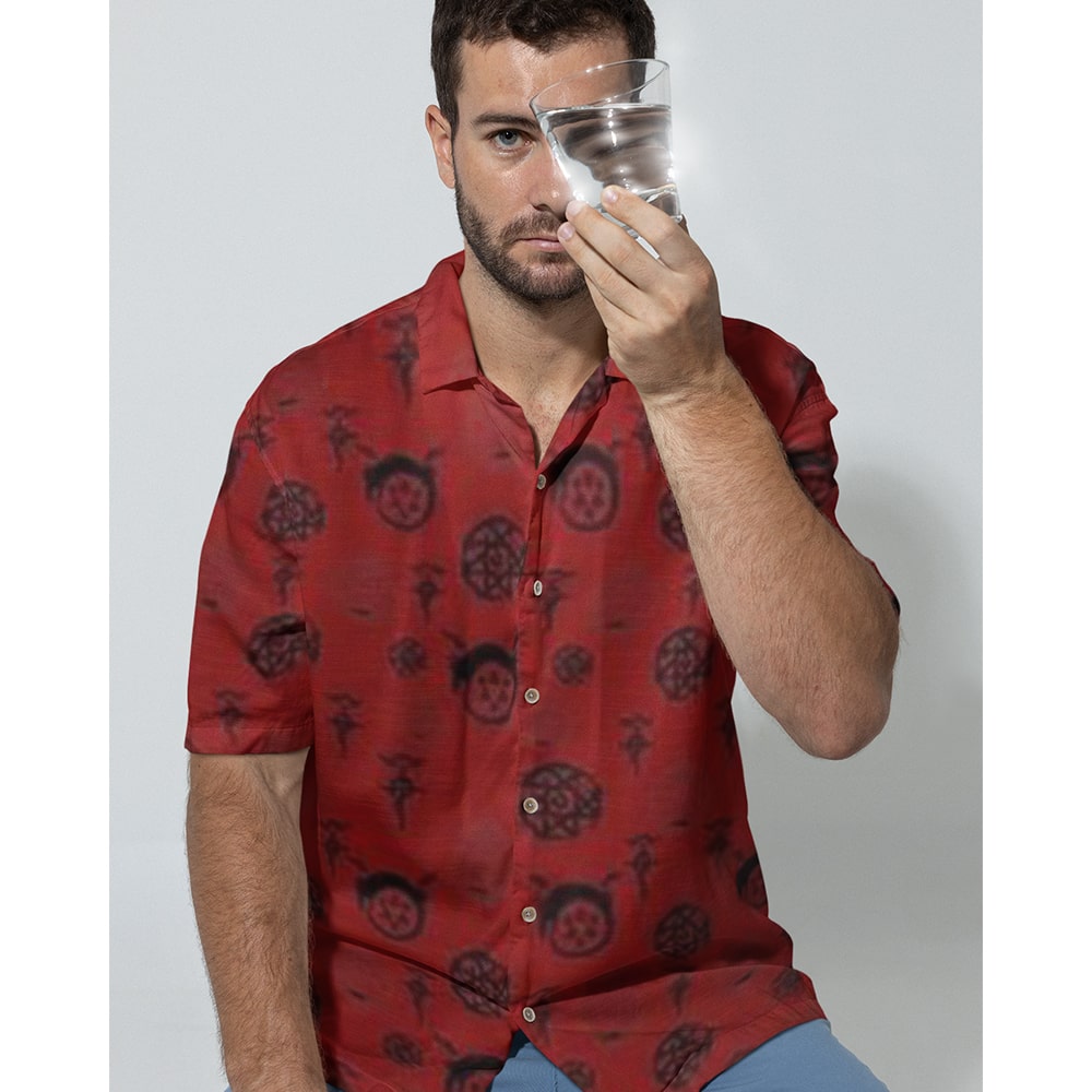 Alchemist Transmutation Circle Pattern Hawaiian Shirt