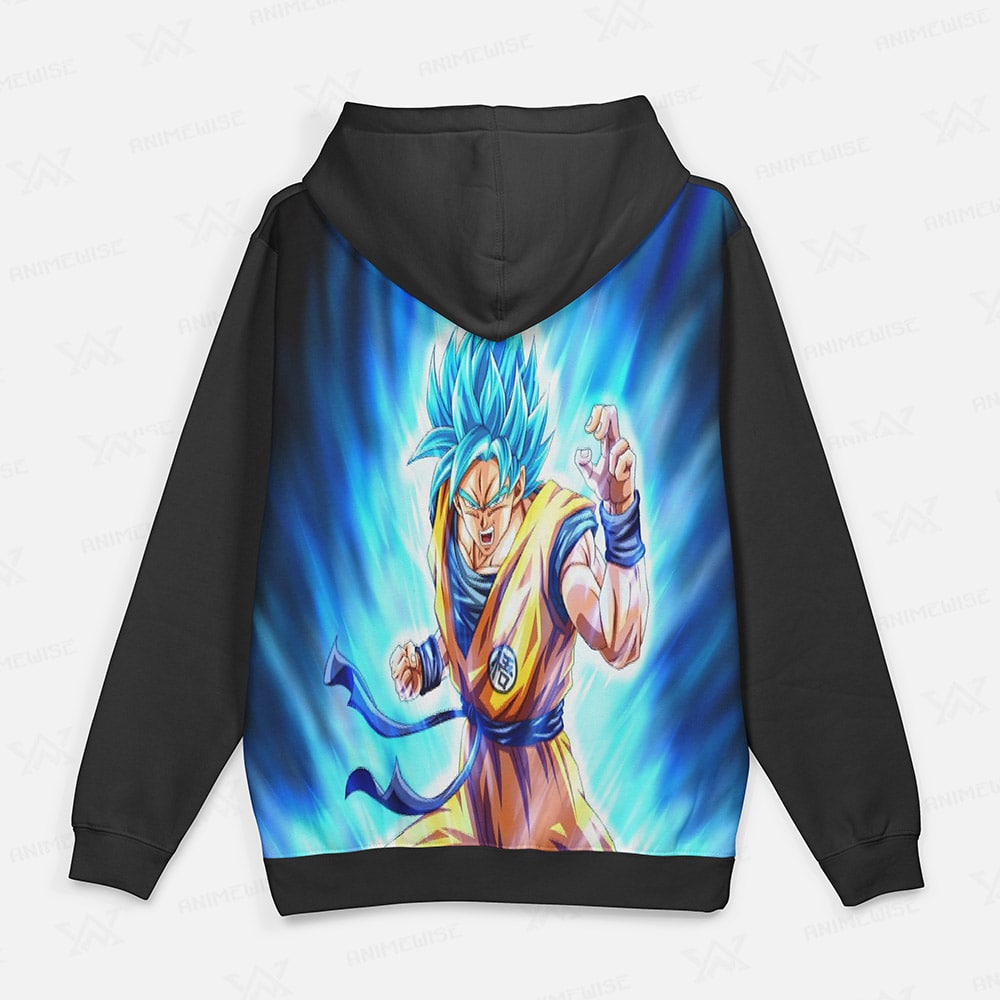 Goku Assult of The Saiyans DBZ Pullover Hoodie