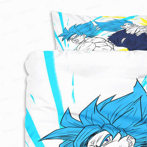 Dragon Ball Duvet Cover Set - Goku Vegeta Super Saiyan Team Bedding