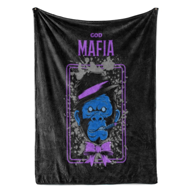 Gorilla God AL Capone Mafia Look Blanket