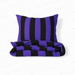 Goth School Stripes Duvet Cover Bedding