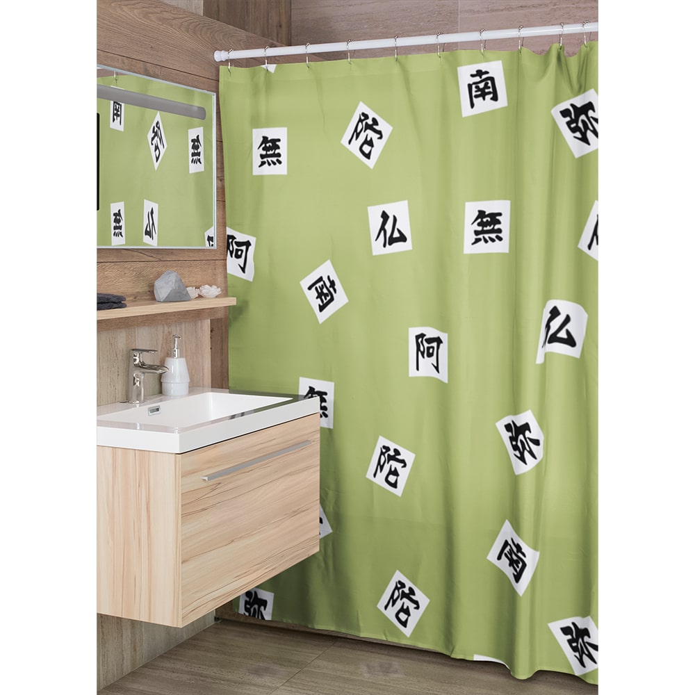 Gyomei Himejima Stone Pillar Shower Curtains