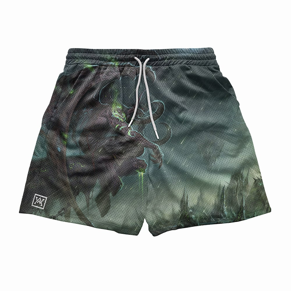 Illidan Stormrage Demon Hunter World of Warcraft Mesh shorts