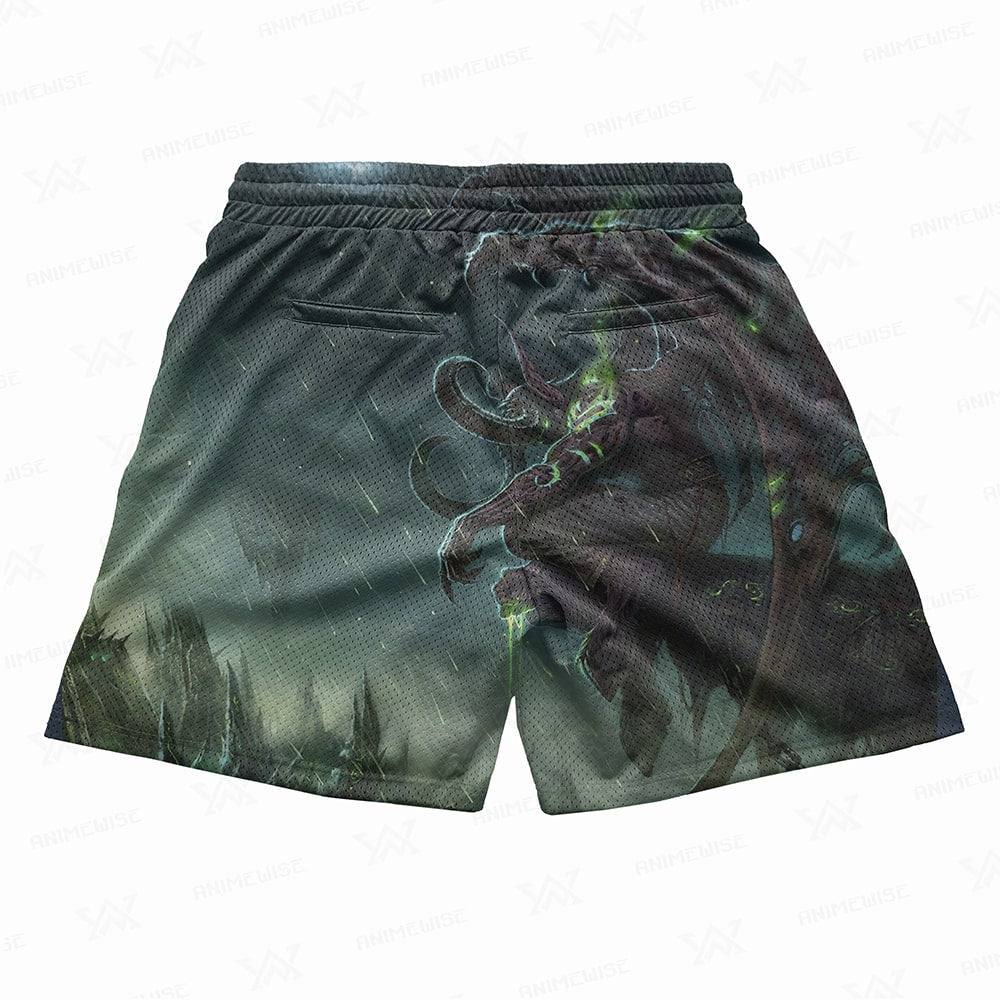 Illidan Stormrage Demon Hunter World of Warcraft Mesh shorts