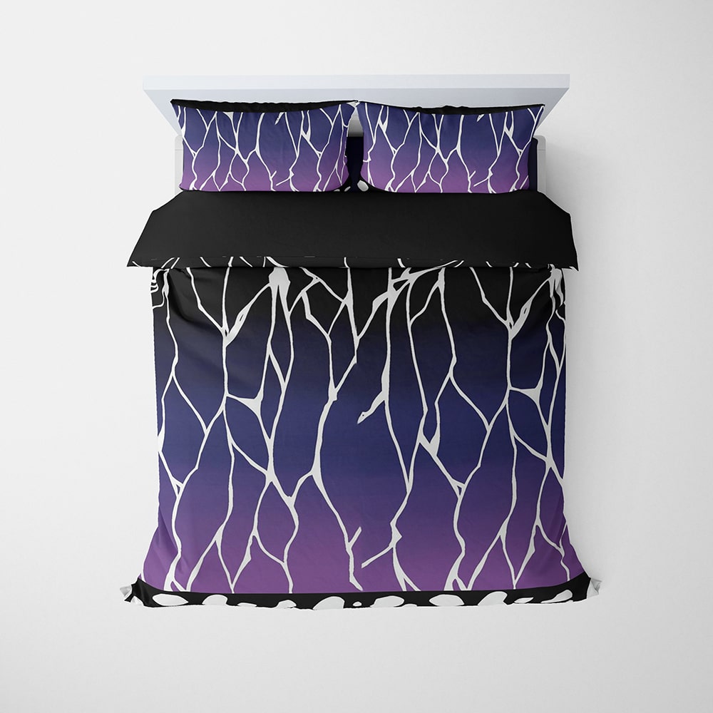 Slayers Insect Pillar Butterfly Dark Pattern Comforter Set