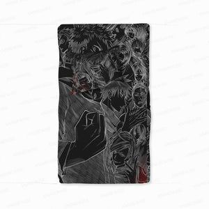 Jujutsu Anime Sketch Duvet Cover Set Bedding