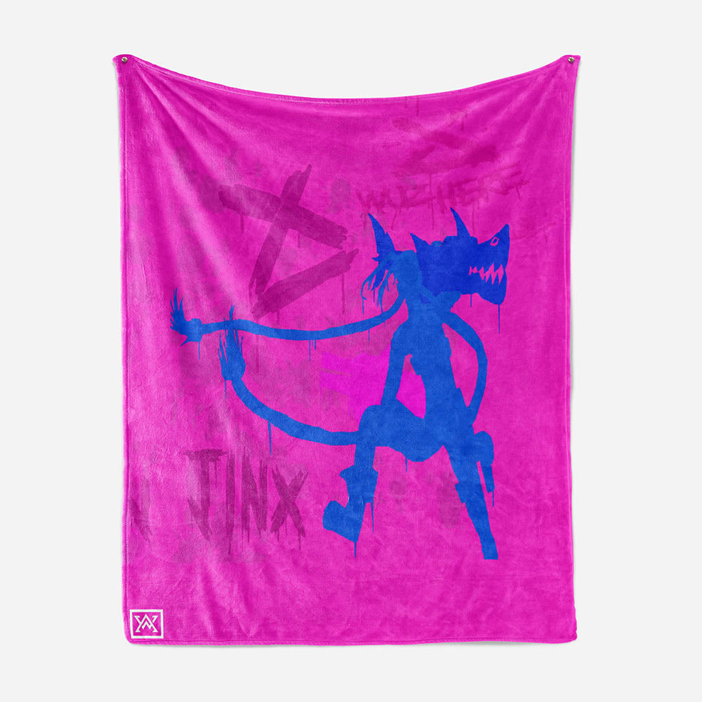 Jinx Abstract art Graffiti Arcane Gaming Blanket