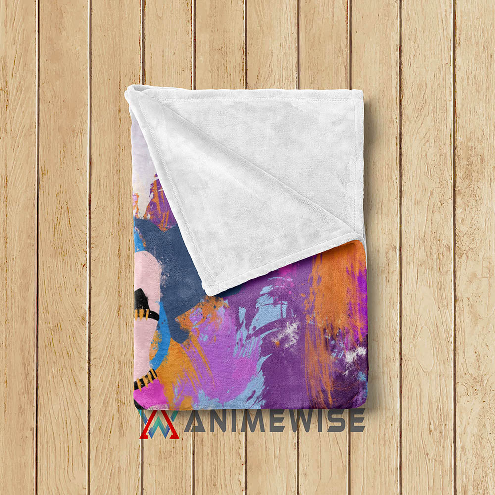 Jinx Powder Abstract Brushed Arcane Gaming Blanket