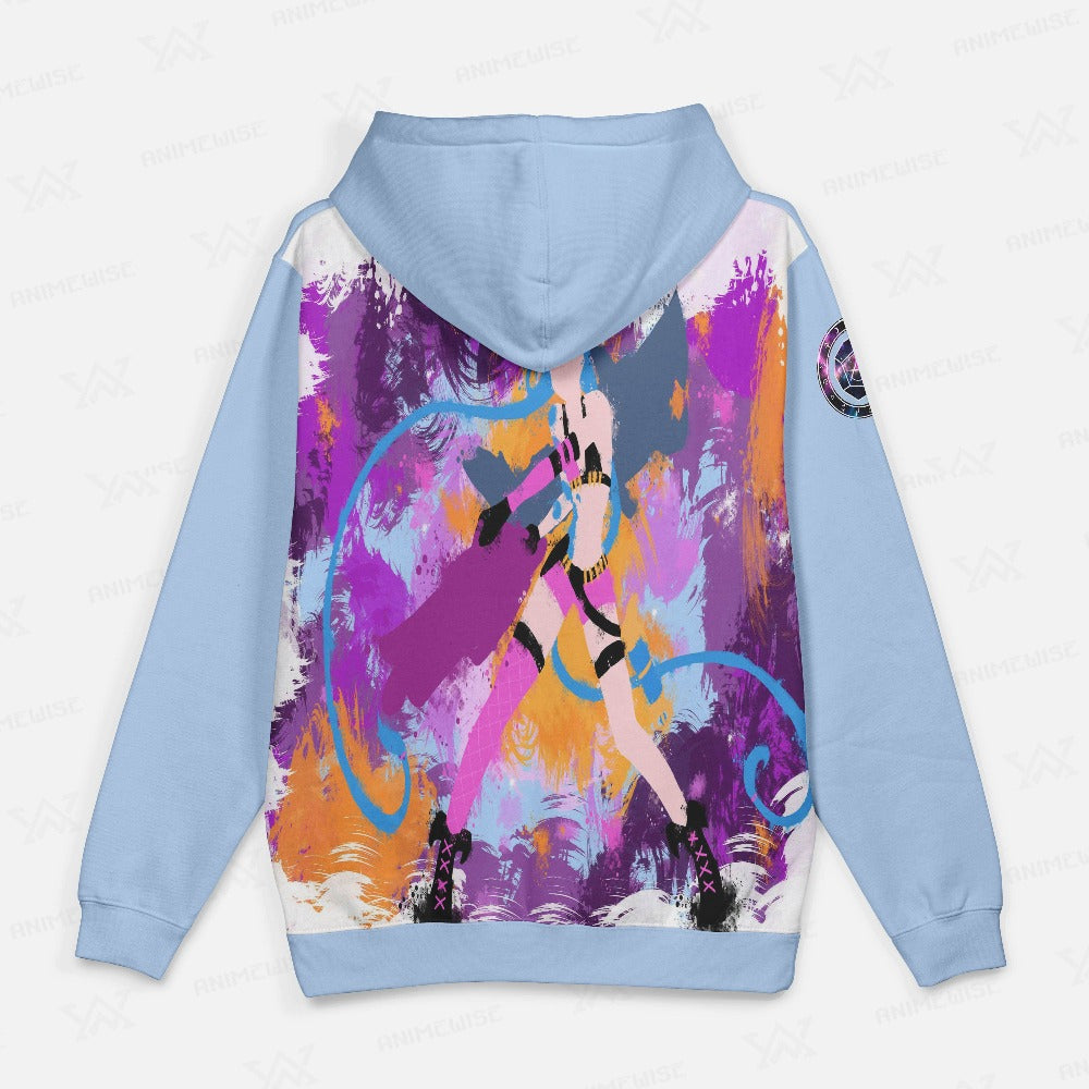 Jinx Abstract Brushed Arcane Gaming Hoodie